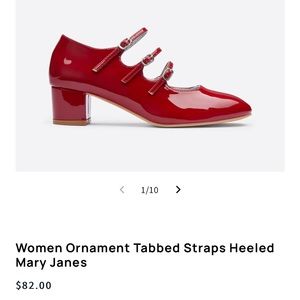 New Bella Official Red Mary Jane Heels